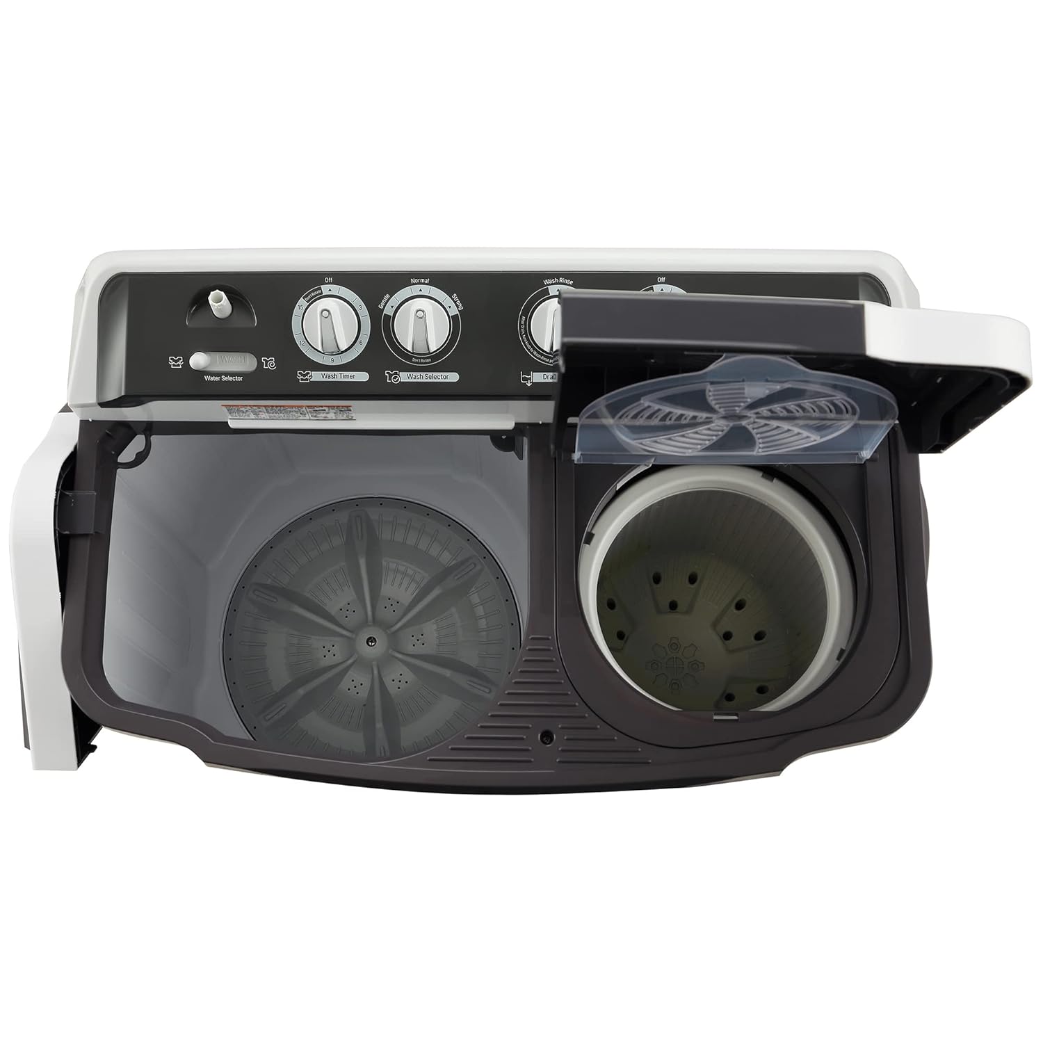 LG 7 Kg 5 Star Wind Jet Dry Semi-Automatic Top Loading Washing Machine (P7020NGAZ, Dark Gray, Rat Away Feature) - Image 8