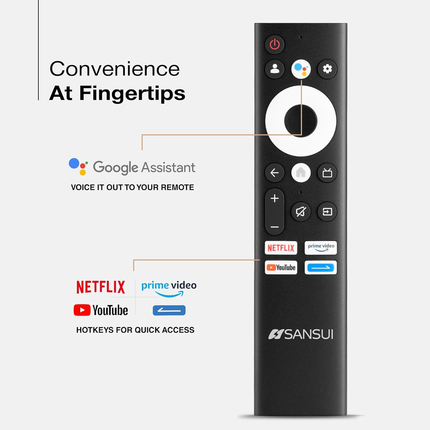 SANSUI 2025 New Launch 80 cm (32)| Smart Google TV 5.0 (Android 14) | HDR10 & HLG| Built in Sound Bar| Filmmaker Mode| QLED TV| 60Hz Refresh Rate JSS32GSQLED (Black) - Image 4