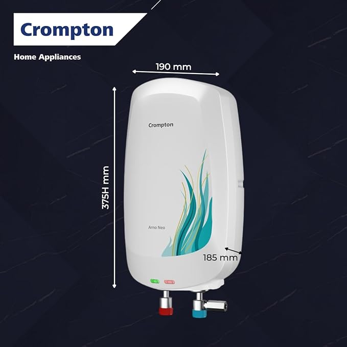 Crompton Arno Neo 3 Litres instant water heater (Geyser) with 3 Level Advance Safety and Food grade technology|Rust proof Body | 5 years tank warranty | 2 years element warranty - Image 6